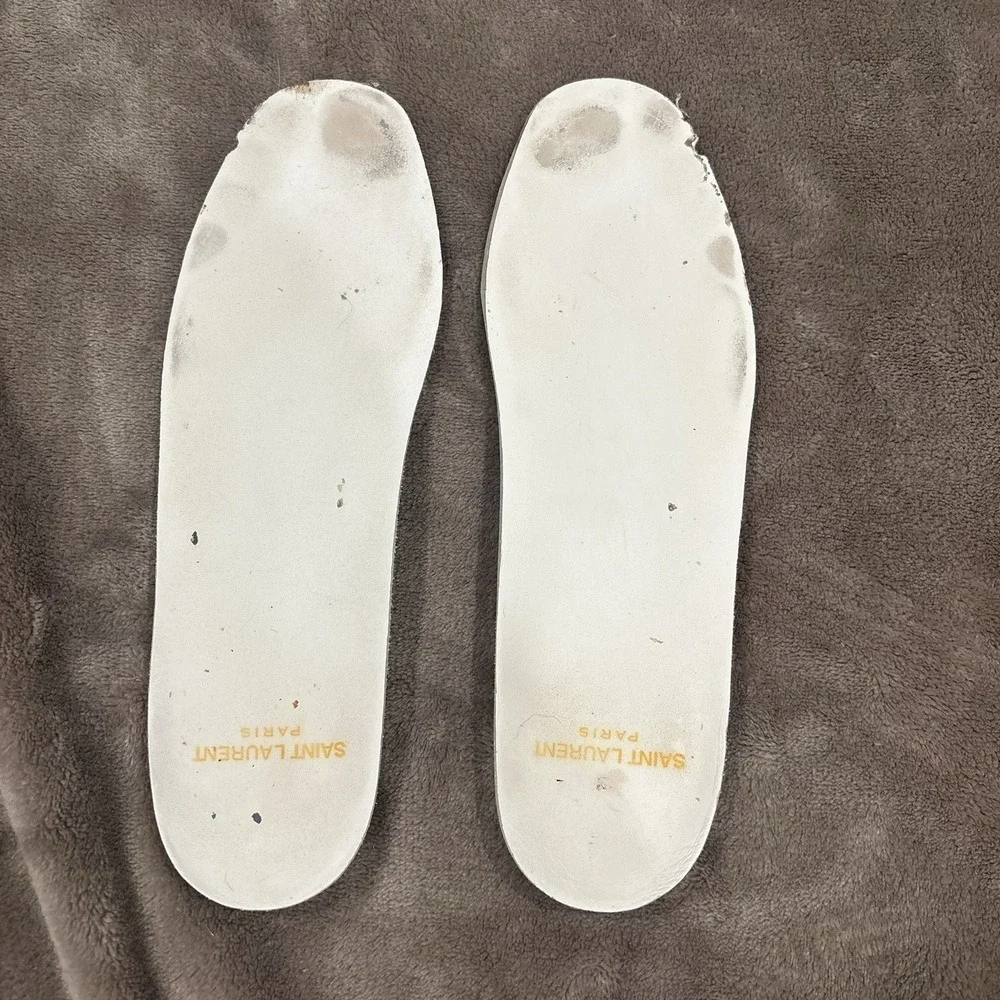 Saint Laurent Signature Court Classic SL/39 Womens 7.5 White Platform Sneakers